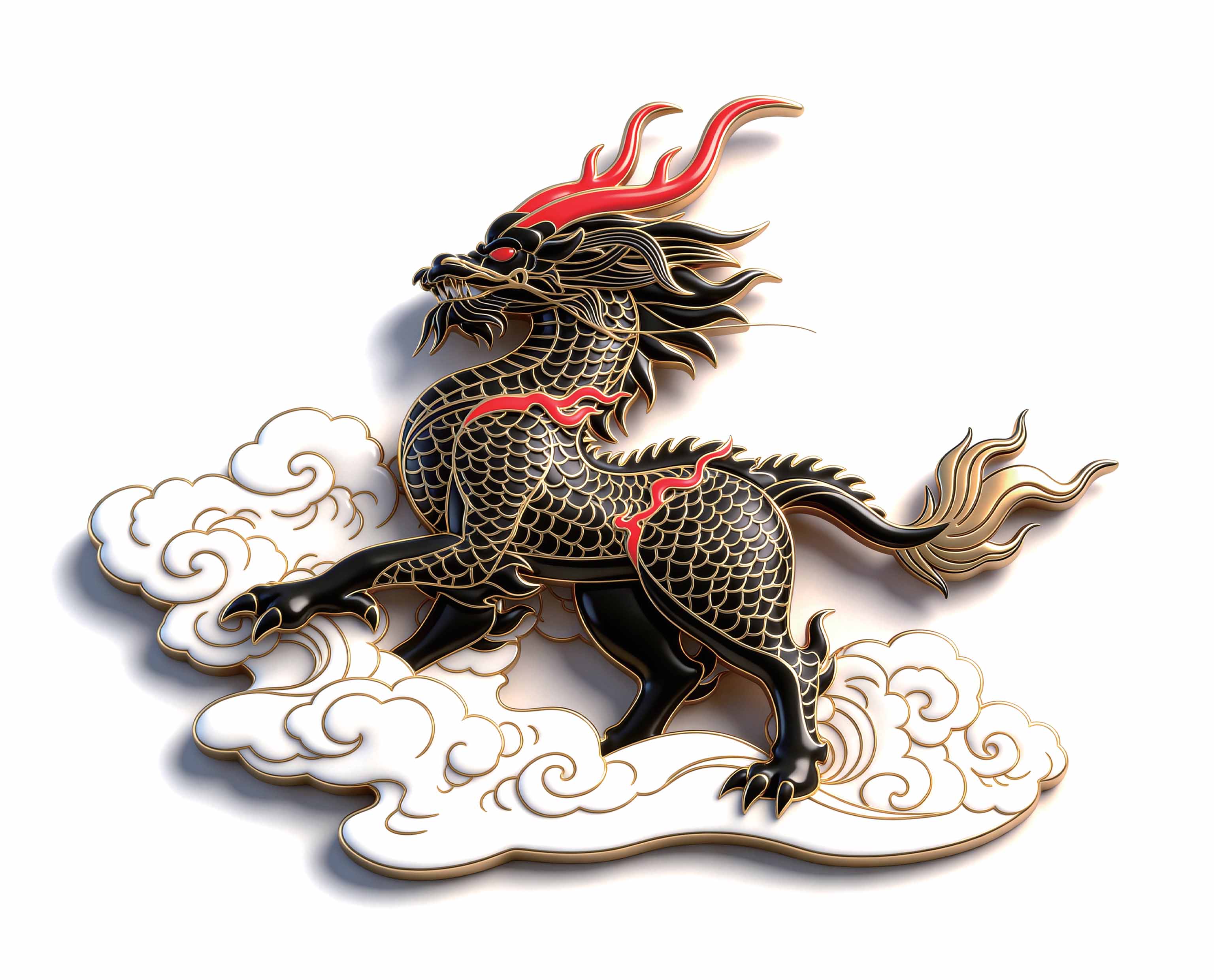 “墨麒麟”冰箱贴_0