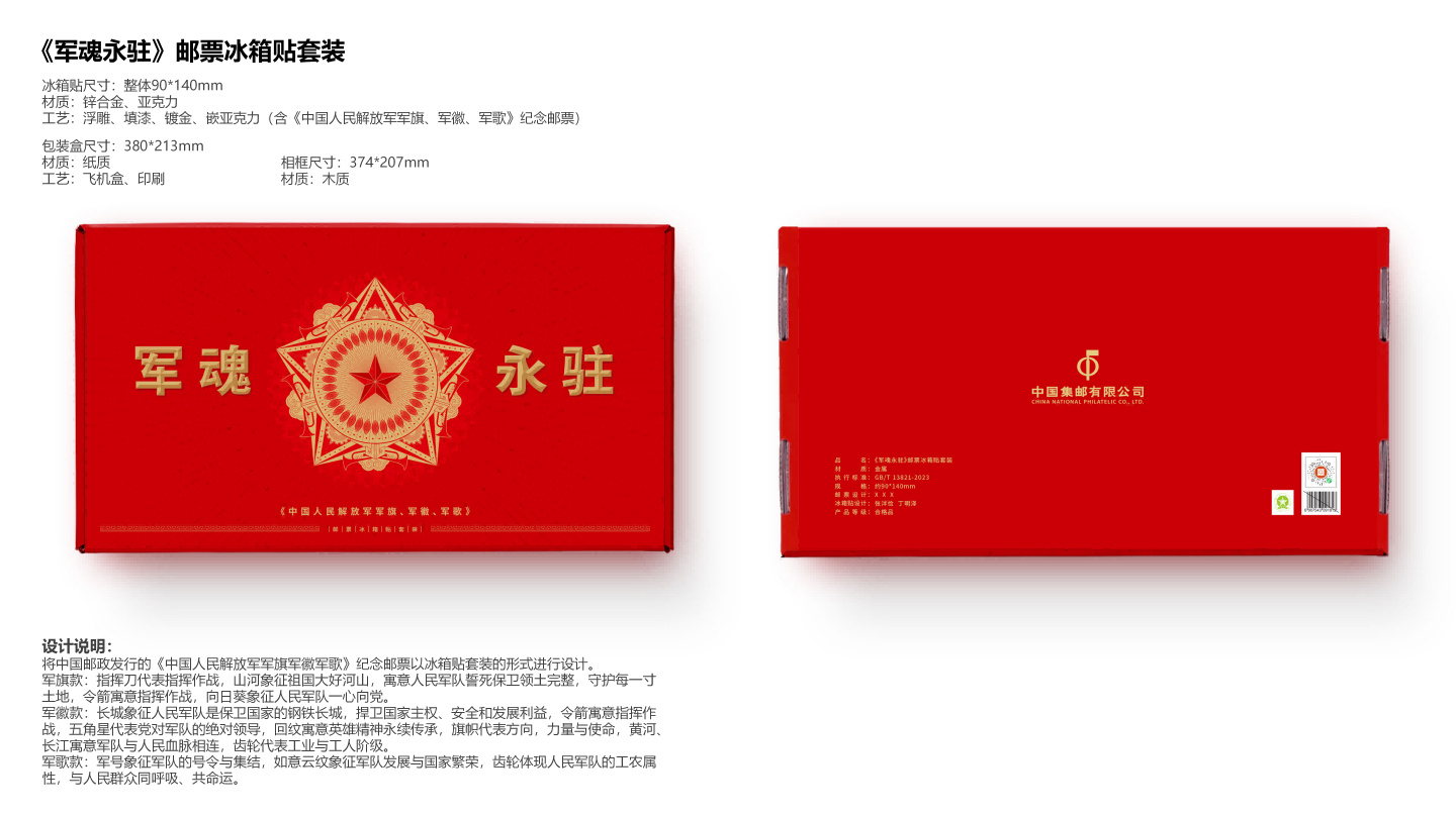 《军魂永驻》邮票冰箱贴_0