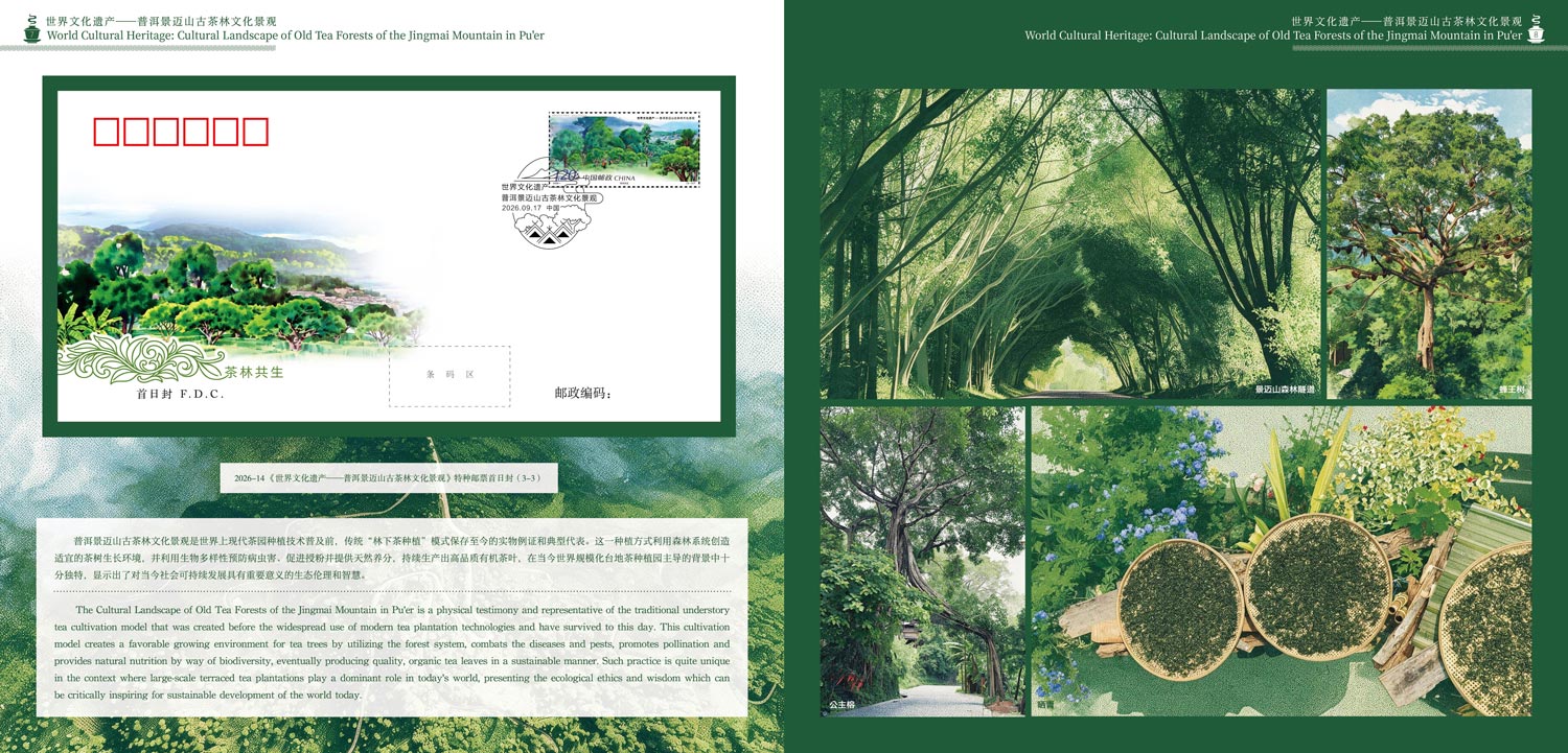 《世界文化遗产——普洱景迈山古茶林文化景观》版票册_4